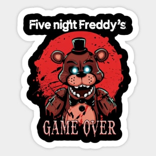 Five Nights At Freddy's Game Over Sticker